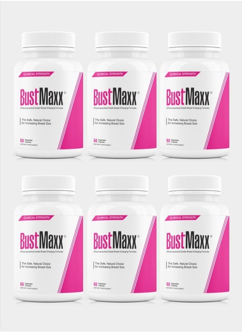 Bust Maxx Advance Formula for Bust Enhancement 60 capsules Pack of 6