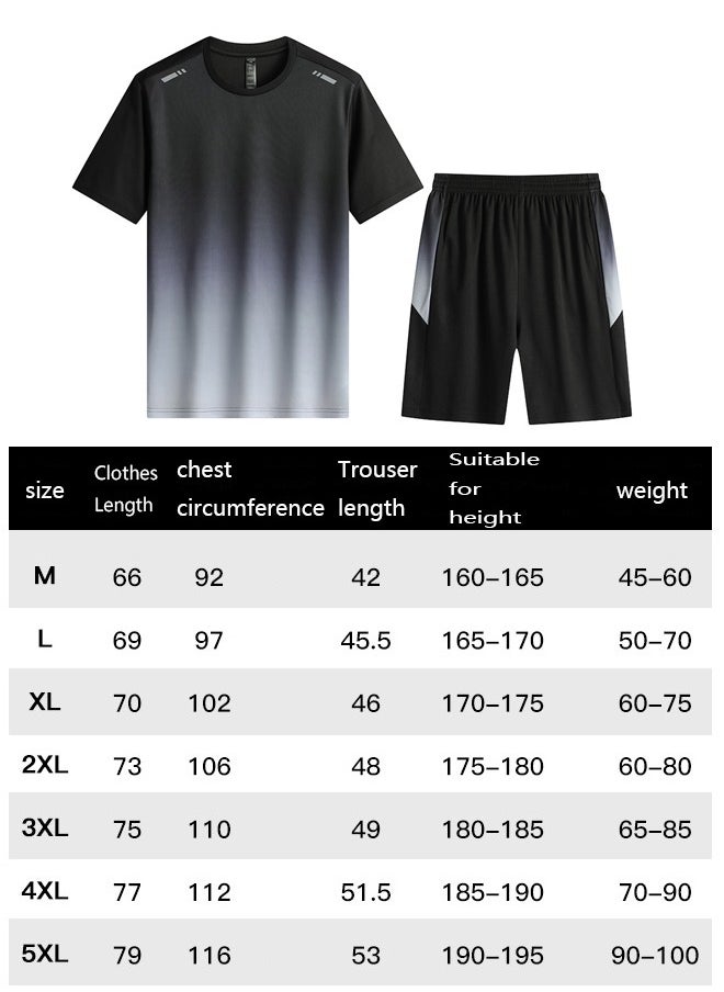 ZCM-HAPPY Summer Ice Silk Quick-Drying Fitness Wear Sportswear Running Training Suit  - Image 2