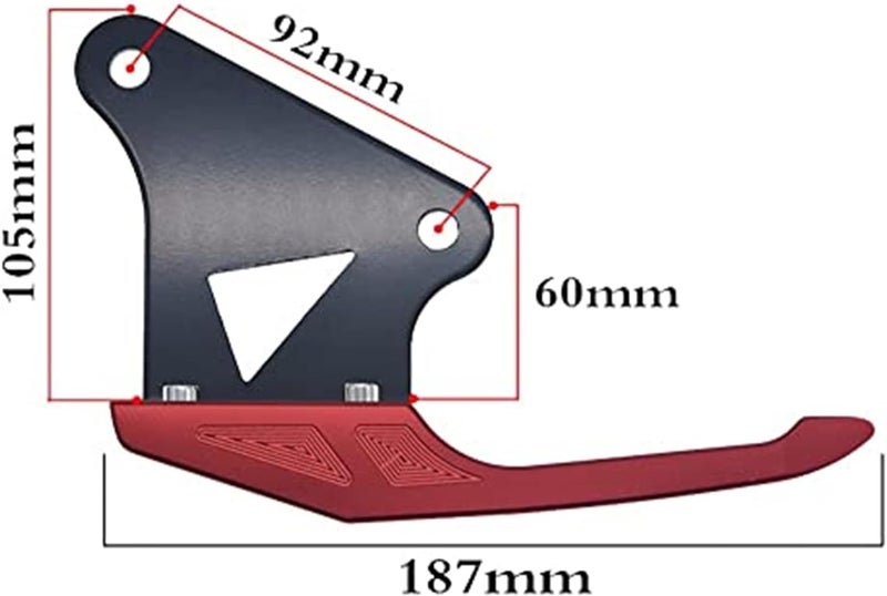 QASULER Motorcycle Rear Passenger Handle Grab Bar - Image 4