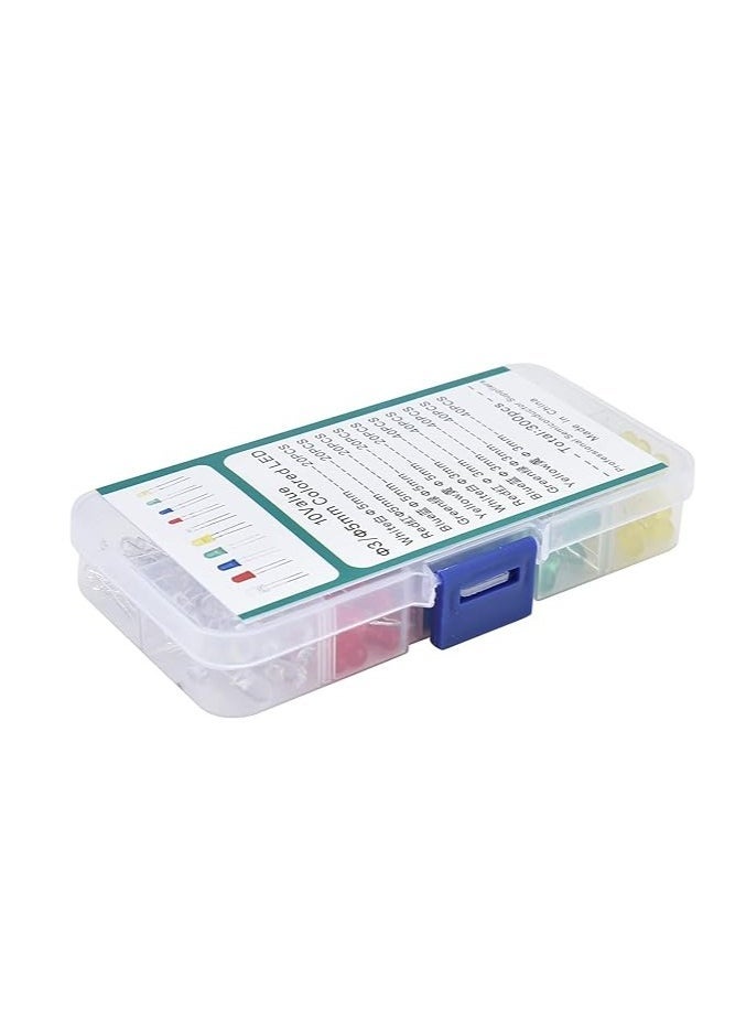 Raxoom Light Emitting Diodes, LED Light Diodes Lighting Bulbs Lamps Leds Electronics Components Parts 5 Colors 300Pcs for Electronic Products for Home Appliances - Image 4