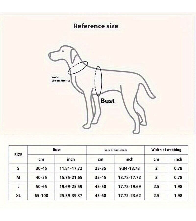 Pink Blue Dog Harness and Leash Set No Pull Vest for Small Medium Dogs Breathable Comfortable XL - Image 3