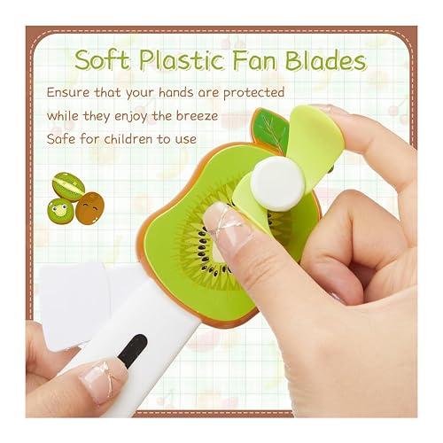 ROSEFAIR Handheld Manual Fan, Fruit-Shaped Kids Squeeze Toy, Portable Cooling Fan Without Battery, Hand Press Manual Cooling Fan for Summer Outdoor Cooling Gifts Multi-Color (1) - Image 5