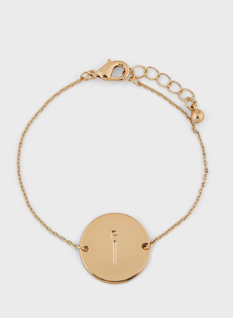 خزانة سوار بحلية مزينة بأحرف عربية - Image 1