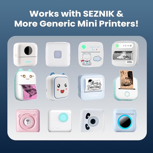 Seznik Non Sticky Thermal Paper Rolls, Non Adhesive Continuous 57mm Width Thermal Paper, 2 inch Thermal Paper for Mini Thermal Printer (MultiColour-57mm Width - Continuous Non Sticky Roll-Pack of 6) - Image 5