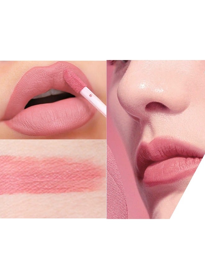 چولي ستار أحمر الشفاه غير اللامع - أحمر الشفاه الوردي المخملي ملمع الشفاه وصمة عار أحمر شفاه طويل الأمد مقاوم للماء ، يمكن أن يترك شفتيك تبدو أكثر امتلاء ، ويعمل بشكل رائع للشيخوخة أو ترقق الشفاه (# 02) - Image 3
