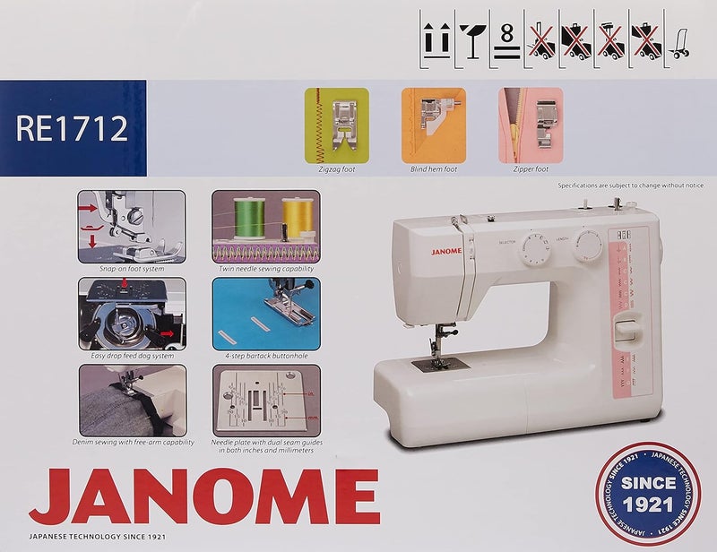 Janome Sewing Machine RE1712 - Image 2