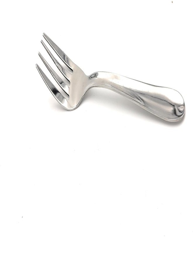 SHLINCO Cutlery Stainless Steel Dinner Forks with Pearled Edge, Set of 6 Steel Serving Fork Set Steel Dinner Fork Set (Pack of 6) - Image 2