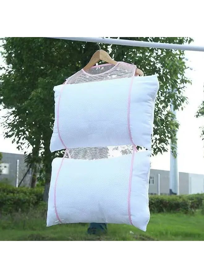 1pc Double Layer Mesh Bag for Clothes Pillow Drying Windproof Folding - Image 2