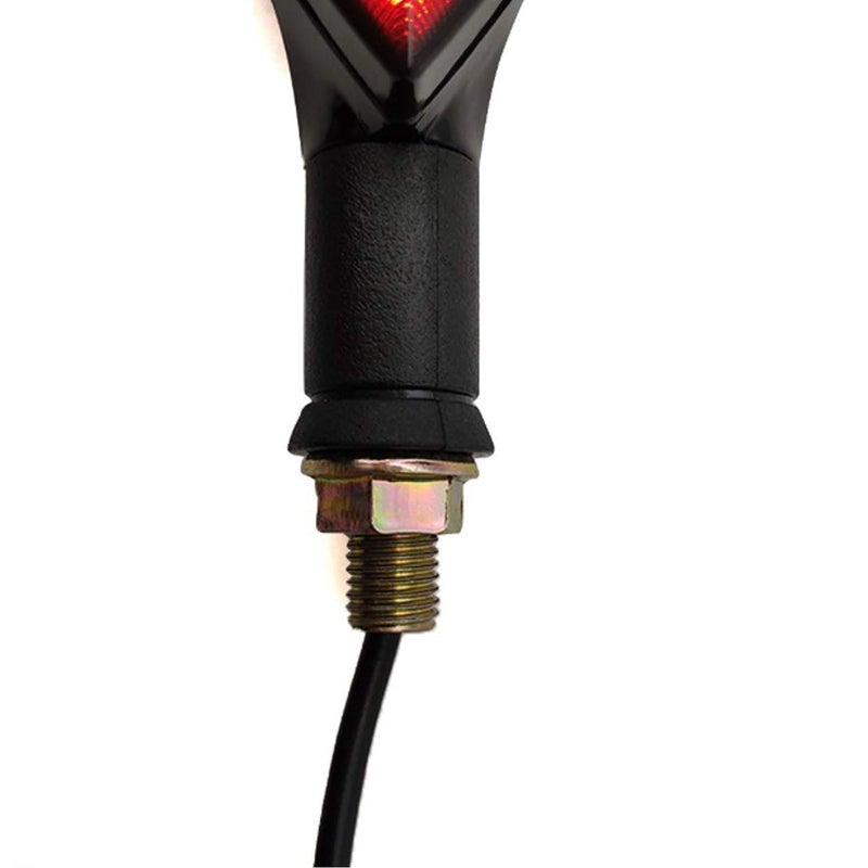 Ramanta مصابيح إشارة الانعطاف LED نيون برتقالية عالمية للدراجات النارية لمؤشر الفرامل لياماها YZF R15 V3 (أصفر وأحمر، 2 قطعة) - Image 4