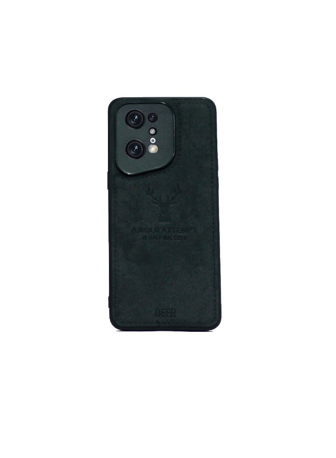 Oppo find X5 Pro Digital Luxury Soft Texture Patterned TPU Cloth Case, Dirt-Resistant, Anti-Shock, Anti-Fingerprint, Full Body Protective For Oppo find X5 Pro (Black)