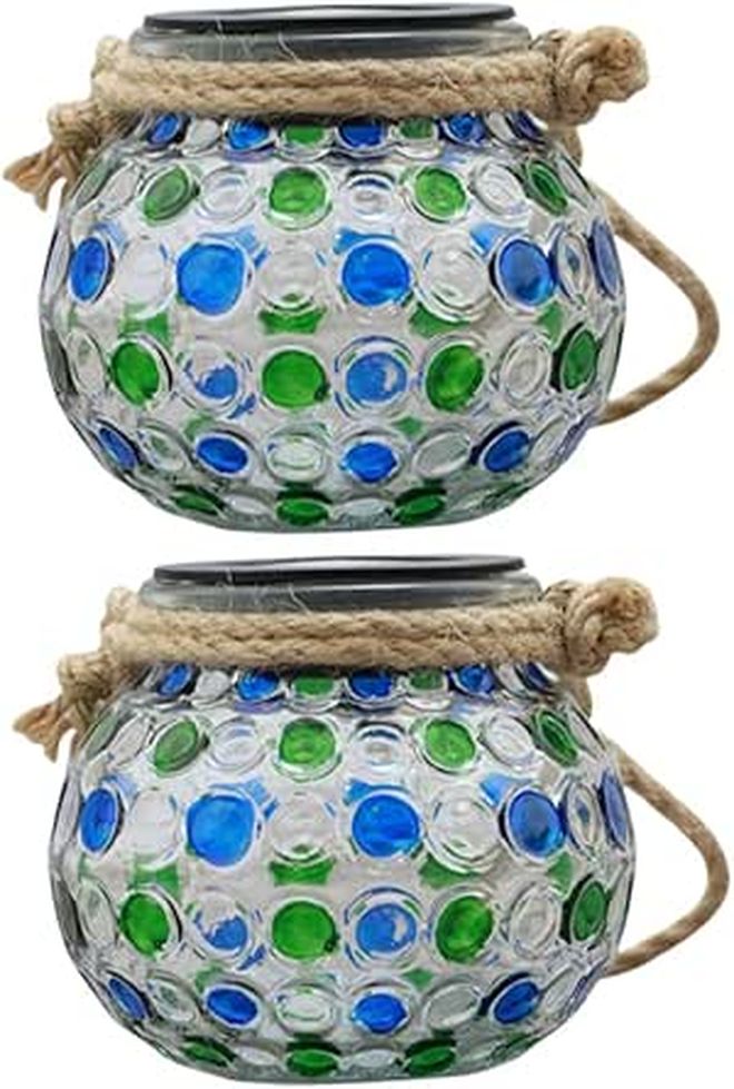 Solar Chandelier Outdoor Garden Lights 2 Pack Decorative Solar Powered - Image 1