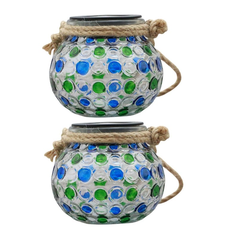 Solar Chandelier Outdoor Garden Lights 2 Pack Decorative Solar Powered - Image 2