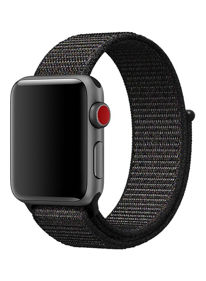 Replacement Band For Apple Watch Series 5/6/7 42/44/45mm Black - Image 1