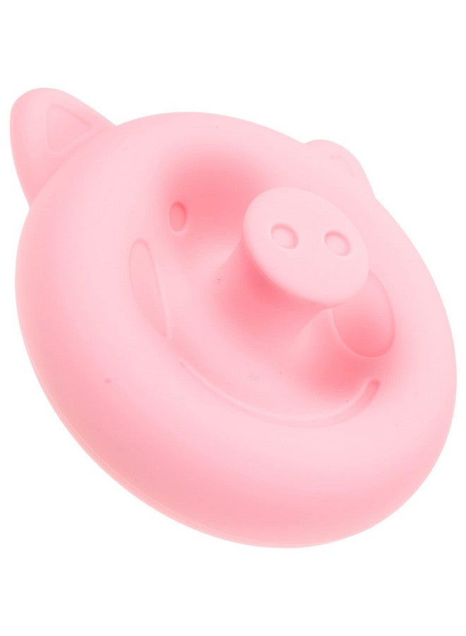 Artibetter Silicone Palm Cup Cartoon Pig Burping Helper for Infants and Elderly, Pink, 3.30 * 3.03 * 3.03Inch Ergonomic Design - Image 1