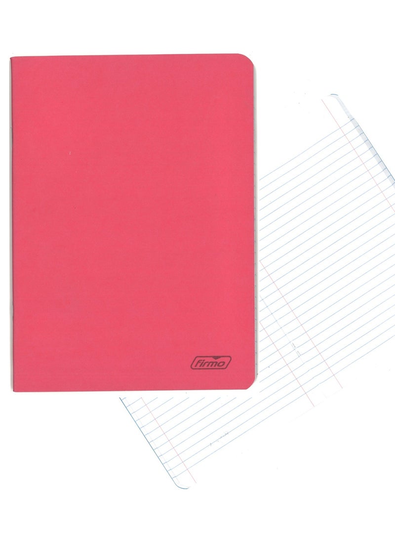 Firmo A5 Size Stapled Notebook With 60 Sheets Paper Cover Pink - Image 1