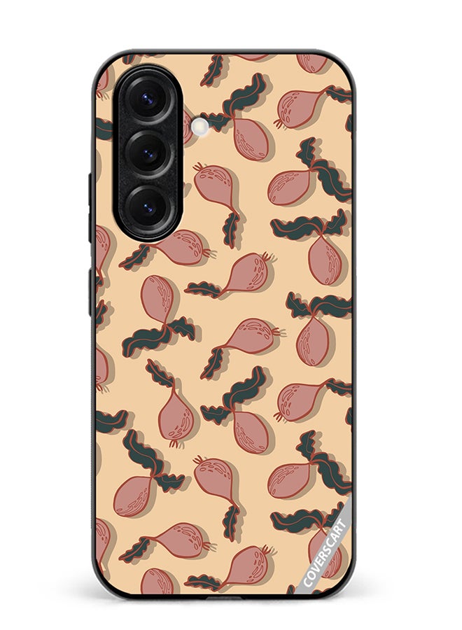 Protective Case Cover For Samsung Galaxy A56 Beetroot Vegetable Vector Seamless Pattern Design Multicolour