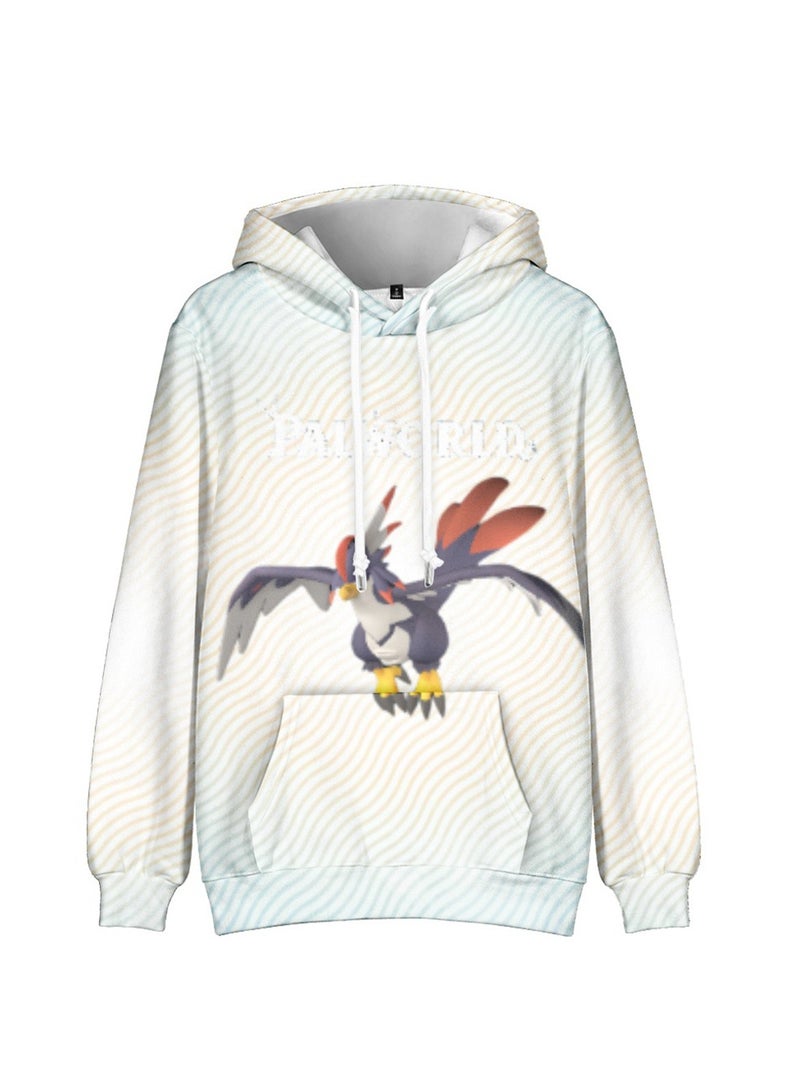 Palworld Phantom Beast Palu Animation Printed Hooded Sweatshirt for Adults and Children - Image 1