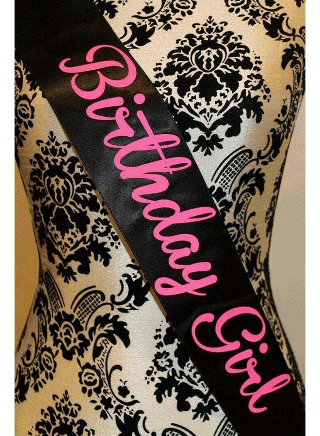 Infispace satin Birthday Girl Sash and Metal Tiara Crown Combo , Black, Tiara/Crown with One Birthday Girl Sash - Image 4