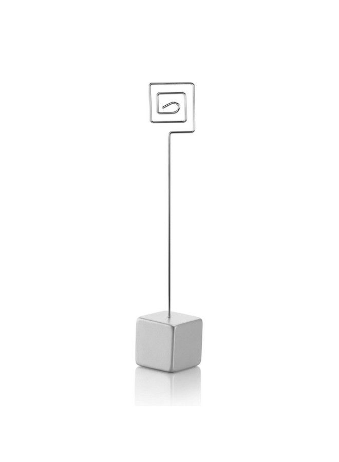 New Star Foodservice 27938 Wire Square Base/Table Number Holder/Number Stand/Place Card Holder 7Inch Set Of 5  - Image 3