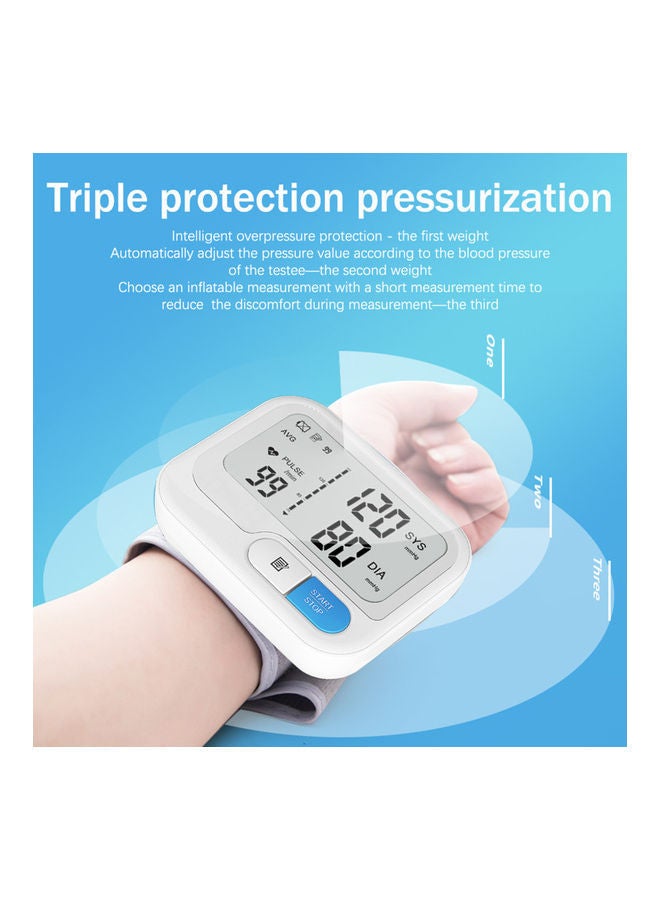 NIBEMINENT Portable LCD Wrist Blood Pressure Meter - Image 4