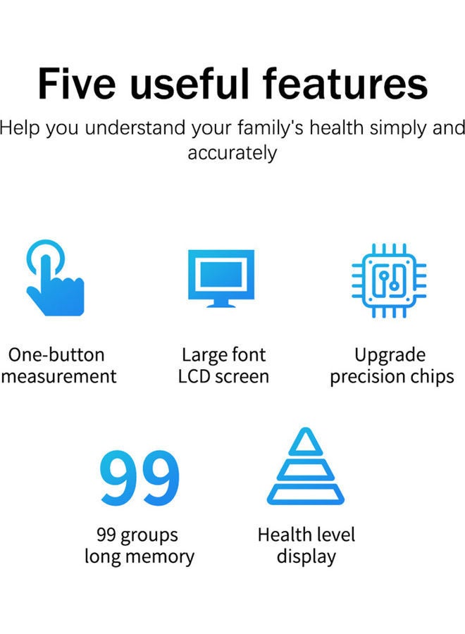 NIBEMINENT Portable LCD Wrist Blood Pressure Meter - Image 5