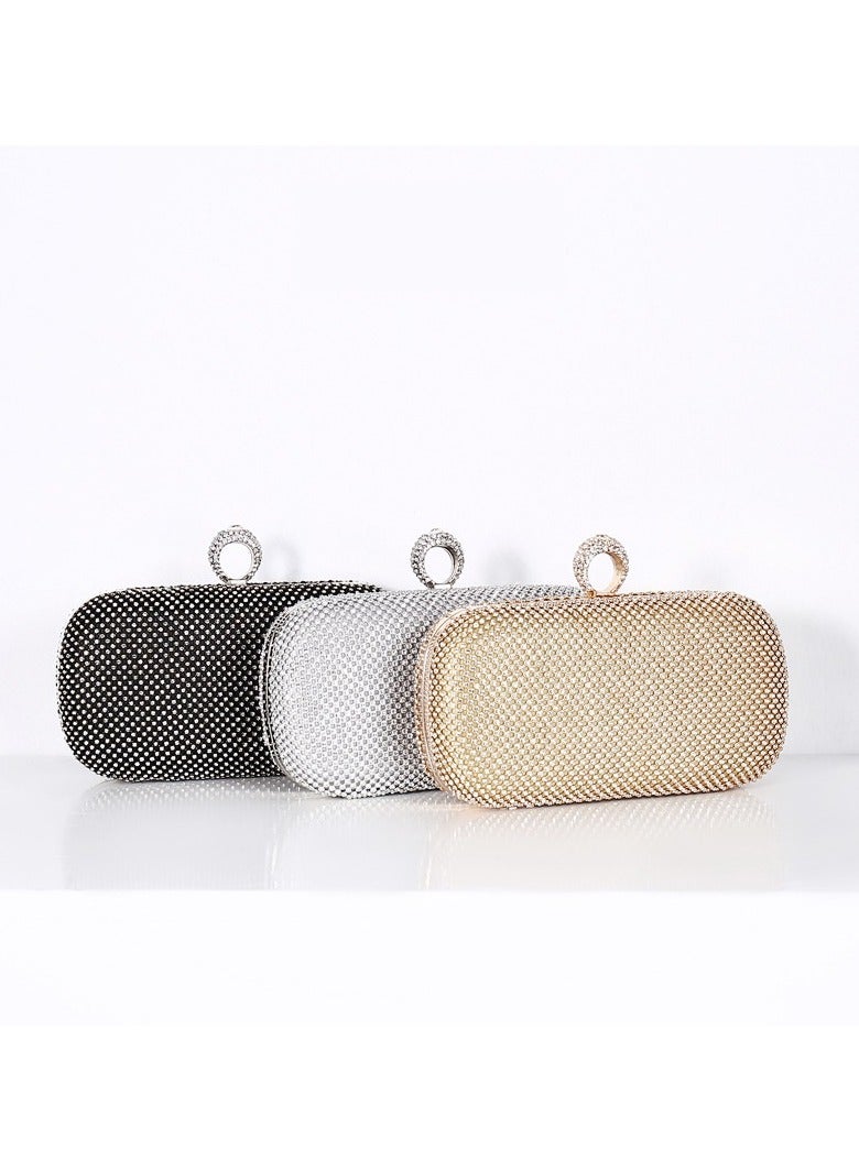 Miluraining Women Clutch Bag Evening Bag Purse with rhinestone diamond decoration decoration Small Crossbody Bag Handbag Shoulder Bag Satchel Bags Suitable for Party Prom Wedding - Image 2