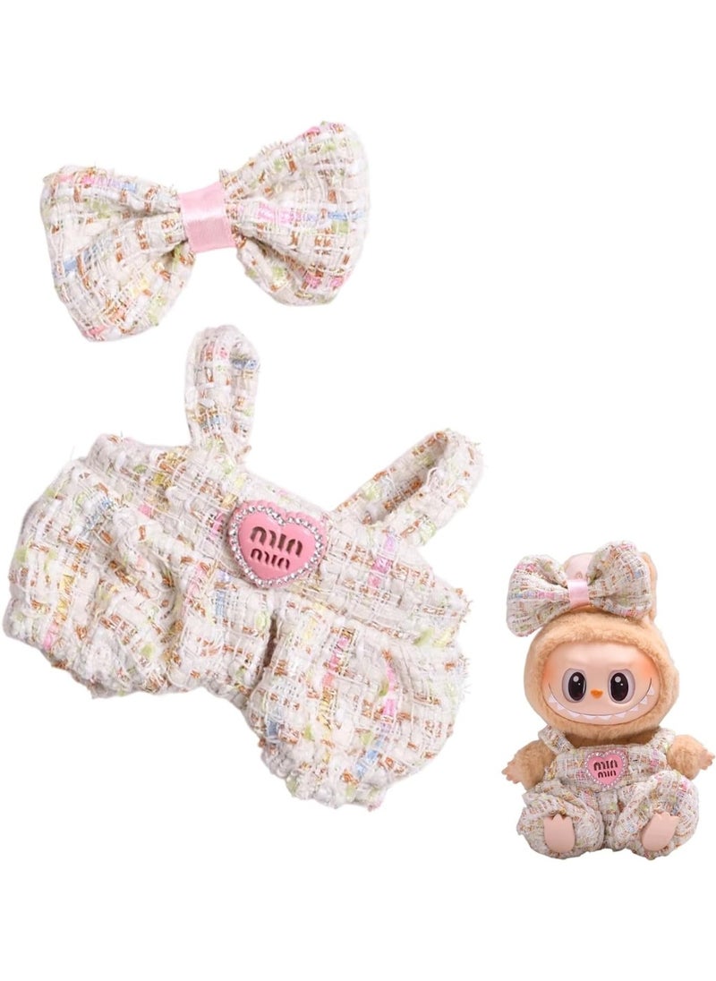 BRIXSPARK 17cm Doll Clothes Set & Outfit Set for 17cm Dolls - Premium Fashion Dresses with Accessories, Luxury Chic Doll Clothing & Style Bundle,Just Clothes  - Image 1