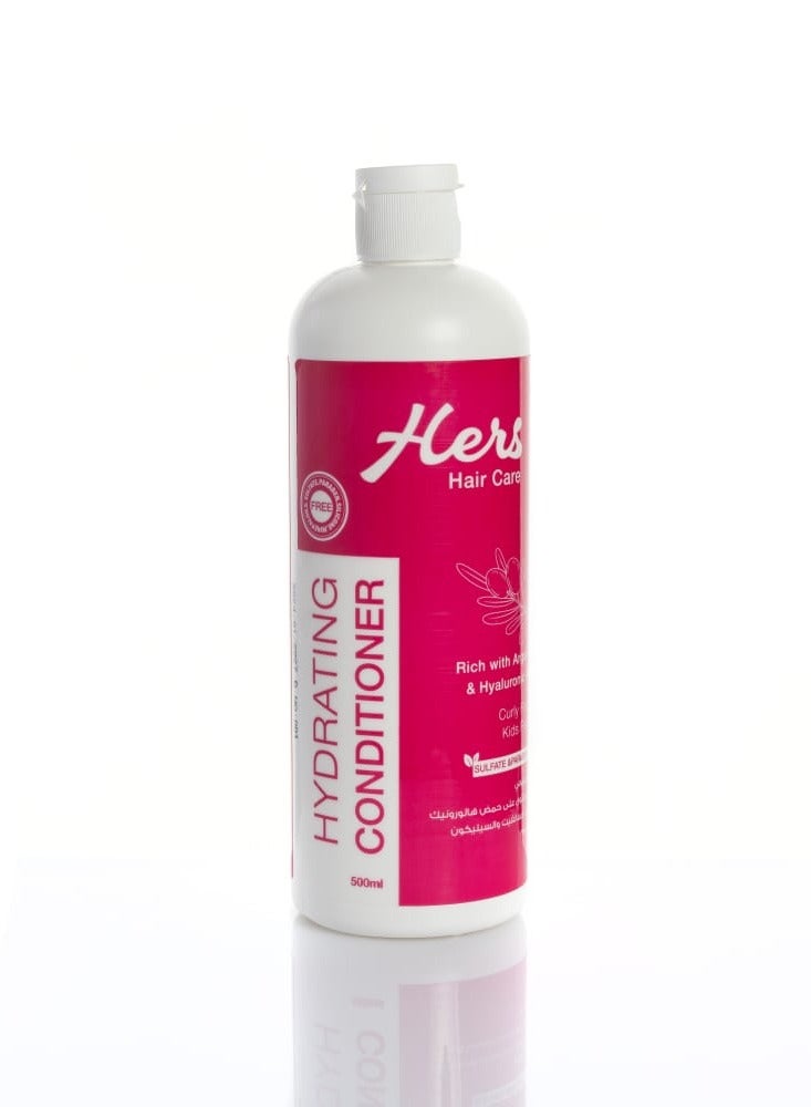 Hers Hydrating Conditioner Leaves your hair and scalp feeling soothed and moisturized.