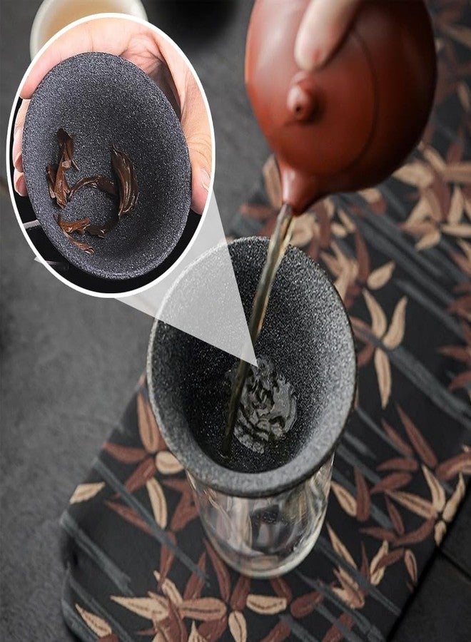 Ouliget Ceramic Stone Coffee Filter,Japanese Non-porous Coffee Dripper,Reusable Loose Tea Precision Strainer for Home Office Tea Coffee Making - Image 2