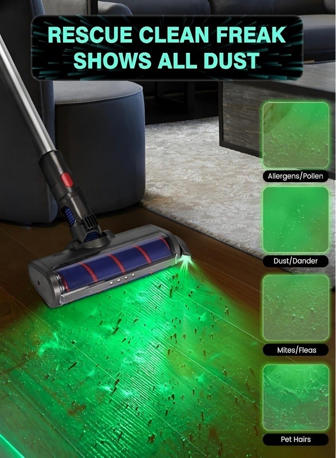 YINPAGE Dust Detector Light, Green Led Light for Vacuum Cleaner Head Accessories, Dust Detector Led Light for Vacuum Cleaners,Green Light Attachment Suitable for Dyson Shark Bissell, Reveal Pet Fur Dog Cat Hair for Household Appliances Vacuum Cleaner Accessories - Image 2