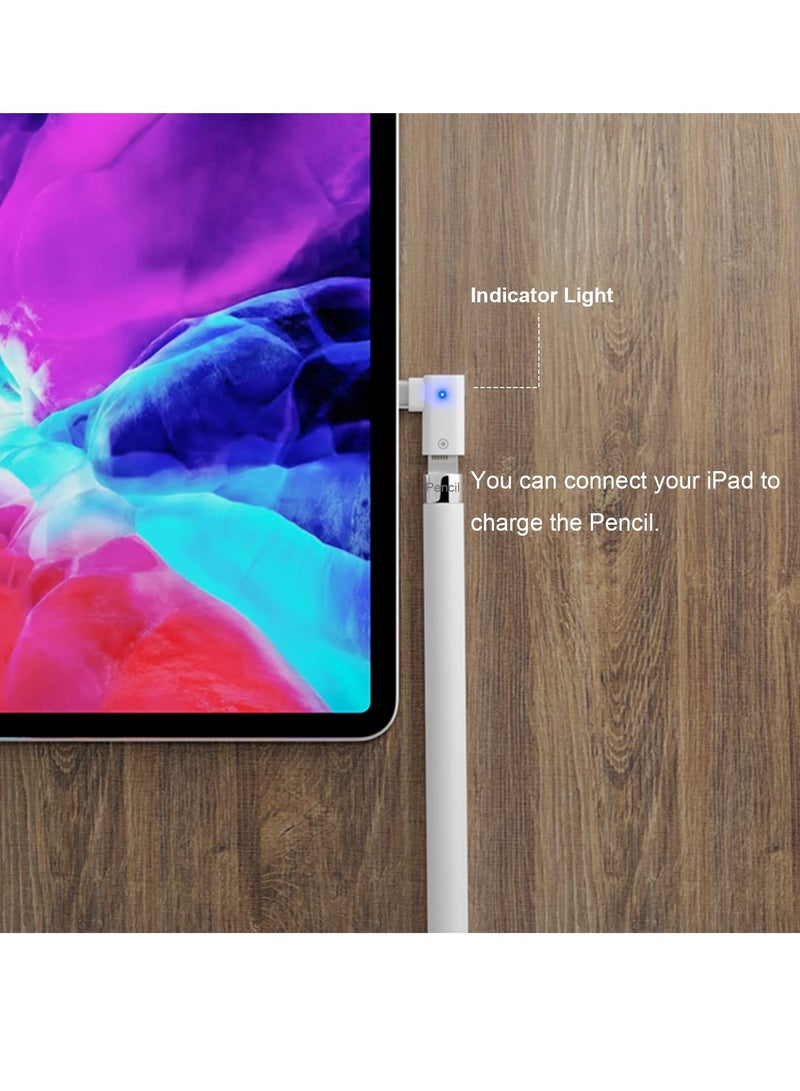 SYOSI Charging Adapter for Apple Pencil 1st Gen 4 Pack Light USB-C Male to Pencil 1st Gen Adapter Female to Female Charger Connector Four Charging Schemes Charging Only Not for Pairing - Image 5