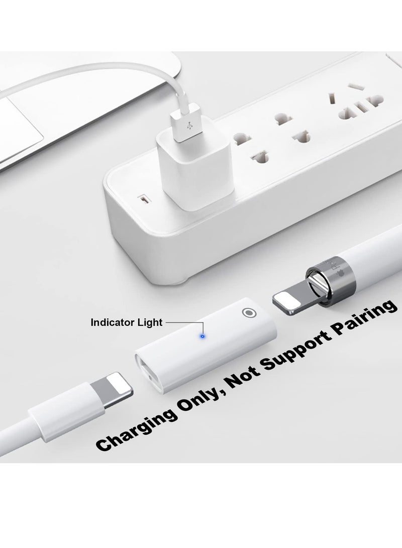 SYOSI Charging Adapter for Apple Pencil 1st Gen 4 Pack Light USB-C Male to Pencil 1st Gen Adapter Female to Female Charger Connector Four Charging Schemes Charging Only Not for Pairing - Image 2