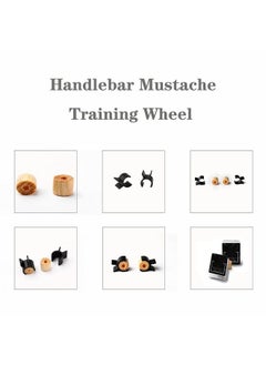 ZJchao Mustache Training Wheels Handlebar Beard Shaping Tool Portable Men Beard Styling Template Shaping Tools Gifts For Boy Husband Boyfriend  - Image 5