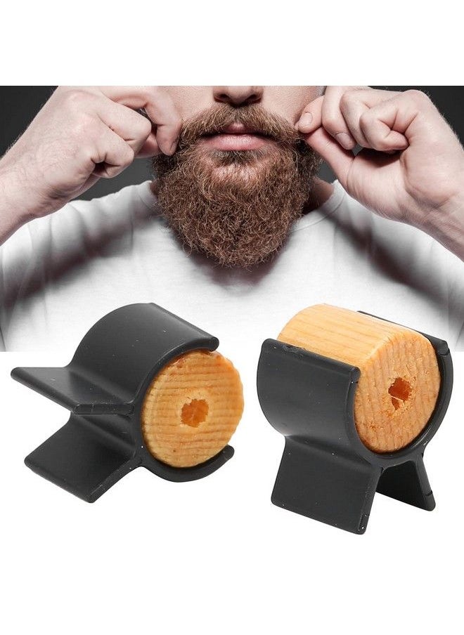 ZJchao - Mustache Training Wheels Handlebar Beard Shaping Tool Portable Men Beard Styling Template Shaping Tools Gifts For Boy Husband Boyfriend - Image 1