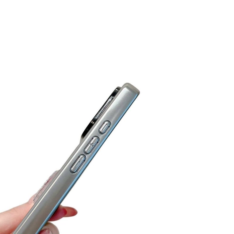 غطاء واقي بTPU لـ iPhone 15 / 15 Plus / 15 Pro / 15 Pro Max مع حماية من السقوط وحامل قائم مع مقاوم للصدمات مع مغناطيس قوي باللون أبيض مغناطيسي بوظيفة حامل من مادة TPU - Veloris - Image 4