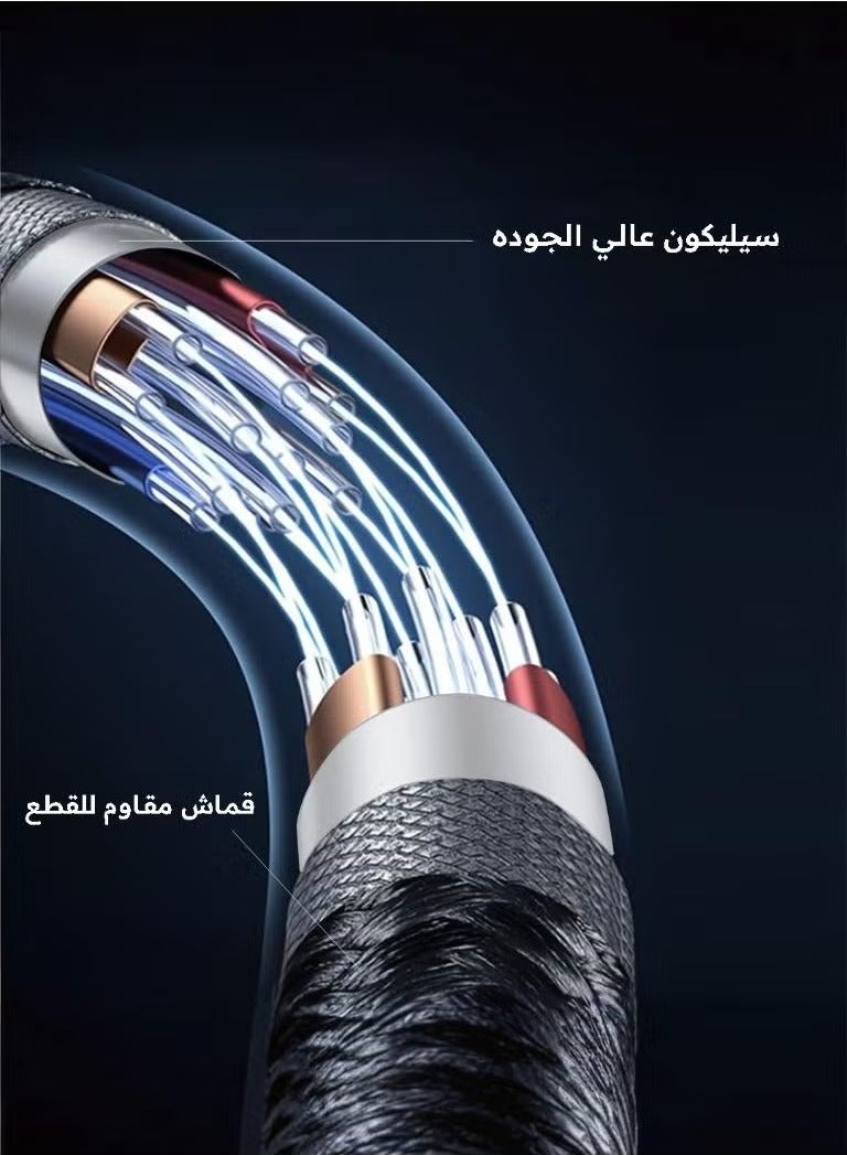 SONIC JEEM Sonic Game 100W PD TYEP-C-LIGHTNING Charging Cable, Contains a smart chip, supports data transfer, length 1.20 meters, black - Image 3