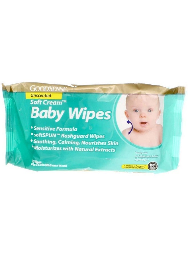 GoodSense Soft Cream Baby Wipes, Unscented, 35 Ct - Image 1