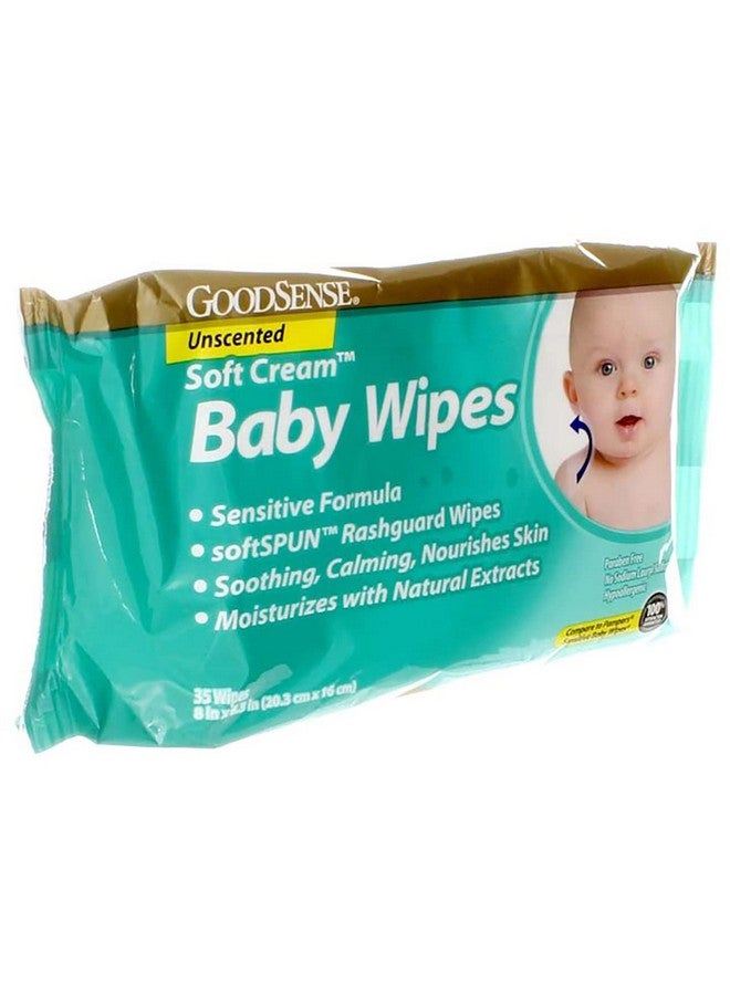 GoodSense Soft Cream Baby Wipes, Unscented, 35 Ct - Image 3