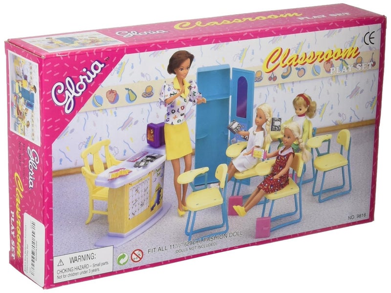 Gloria Dollhouse Furniture - Classroom Play Set - Image 1