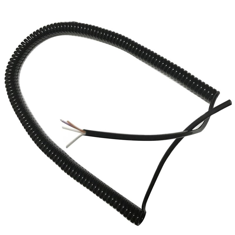Spring Spiral Cable Telescopic Signal Retractable Coil 2/3/4 Core 0.2mm² Undraw 3 Meters(4 core 0.2mm Square)(2 core 0.2mm Square) - Image 1