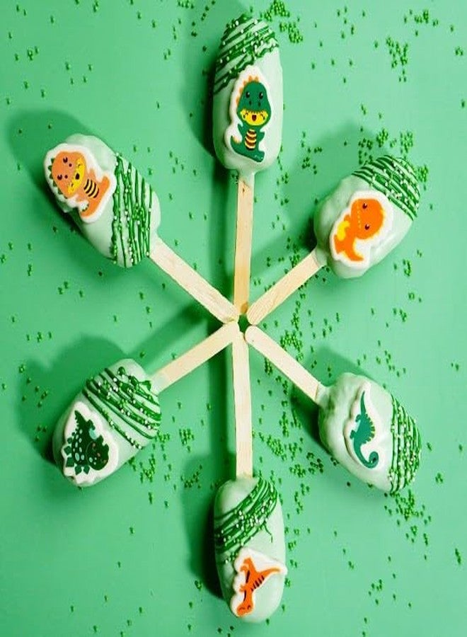 FOODECOR قالب نقل زخرفي بتصميم ديناصورات من Foodecor، (عبوة من 10 قطع) - BV 3243 - Image 3