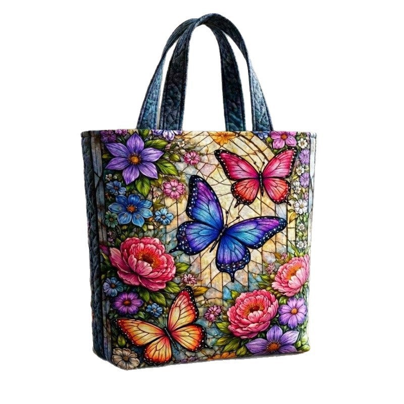 2026 Cross-Border Fashionable Handbag with Digital Print - Butterfly  Series - Image 5