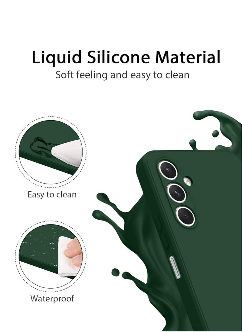 Techie - Stylish TPU Silicone Back Cover Case for Samsung Galaxy A15 5G 2024– Slim Fit Design, Smooth and Soft – Dark Green - Image 1