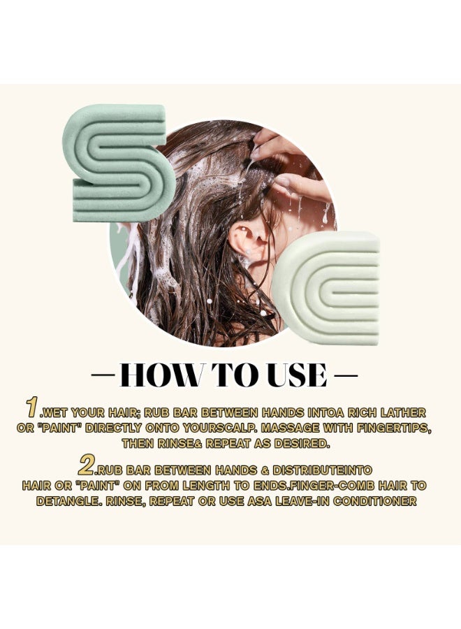 ييلست مجموعة صابون شعر الروزماري ٩١ غرام + صابون شعر ٧٠ غرام، شامبو وبلسم صلب مع البيوتين ومستخلص أوراق الروزماري. - Image 5