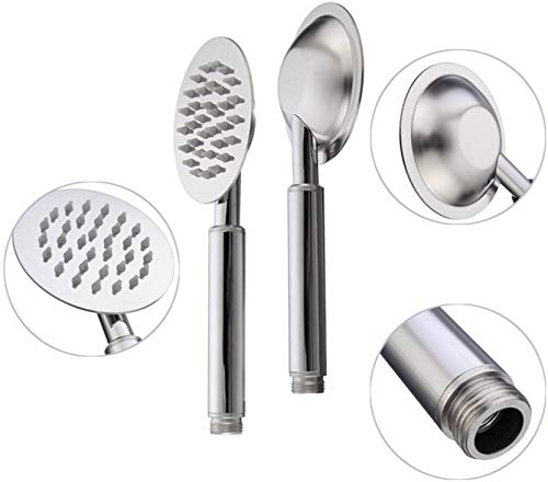 ANMEX ANMEX Circular 9 Long Ultra Slim 4 Round Rain Spray Stainless Steel Hand Shower with 15mtr Stainless Steel Shower Tube and Wall Hook Silver  - Image 5