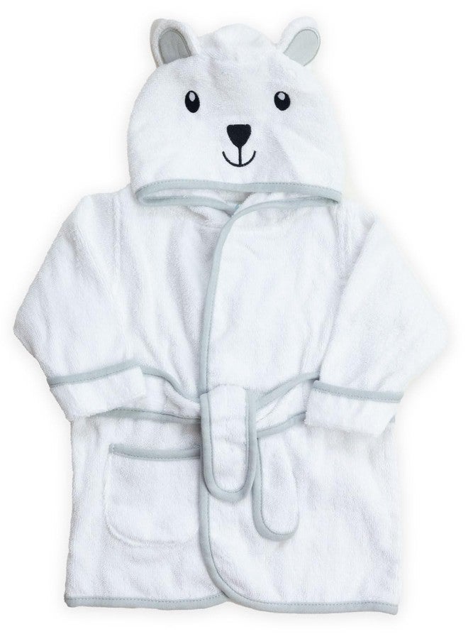 سباسيلك روب استحمام سباسيلك بغطاء رأس وأذنين للأطفال حديثي الولادة من الجنسين، روب استحمام قطني تيري ناعم ثلاثي الأبعاد، مستلزمات أساسية للأطفال، هدية مثالية لحفلات استقبال المولود، دب رمادي، مقاس واحد - Image 1