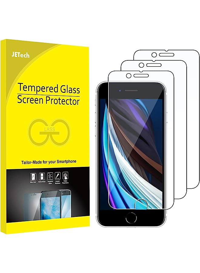 جي تيك حامي الشاشة لـ iPhone SE 3/2 (2022/2020 Edition) 4.7 بوصة ، فيلم زجاجي مقسى ، 3 عبوات - Image 1