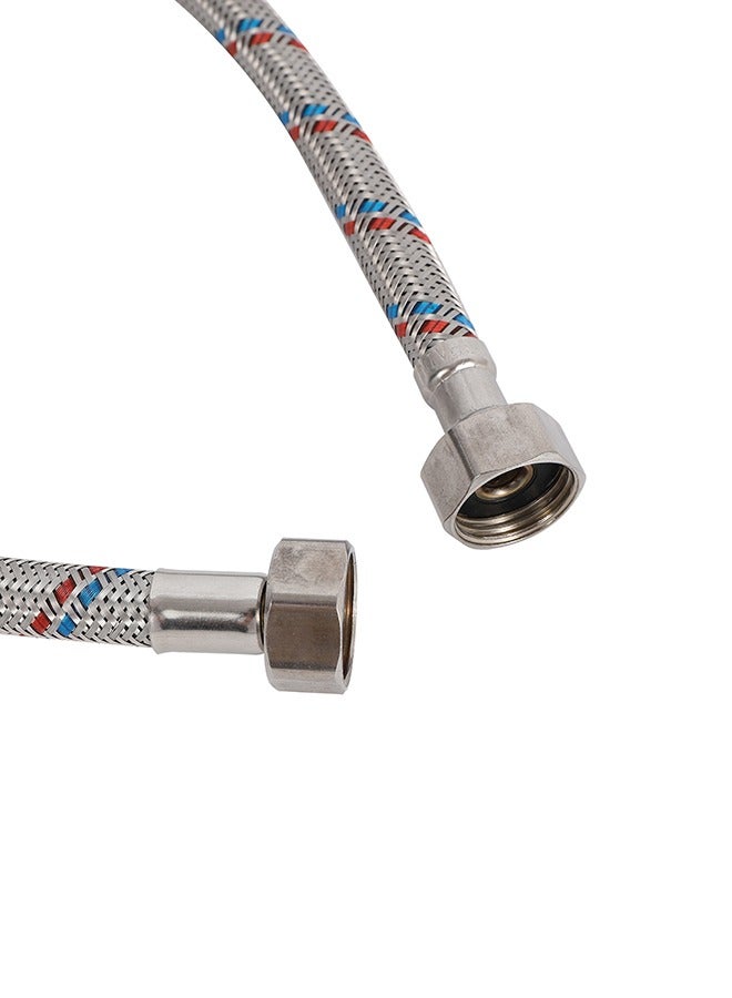 LAWAZIM Water Heater Connector Tube - 80cm- High Heat-Resistant Flexible Steel Braided Hose, Durable Leak-Proof Anti-Corrosion Pipe for Hot Water Installation, Plumbing Repair & DIY Home Projects - Image 2