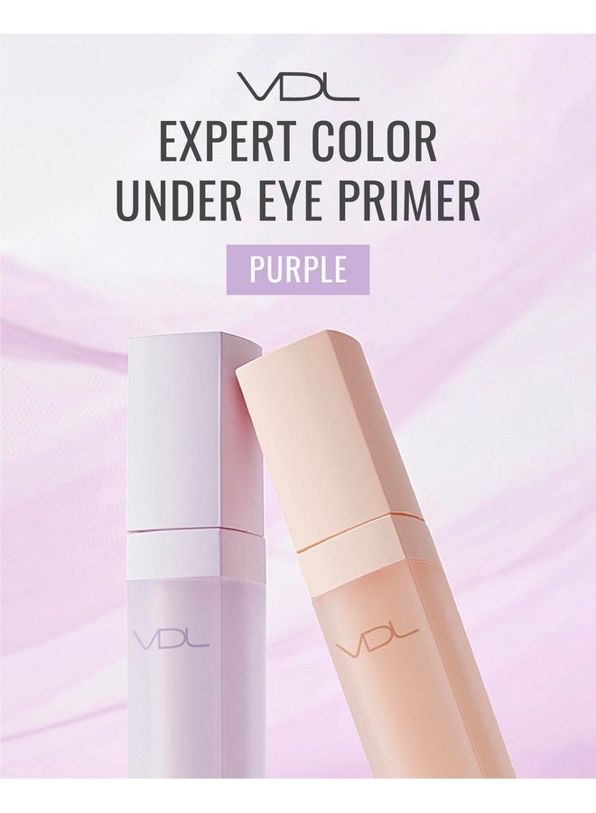 VDL VDL Expert Color Under-Eye Primer (Purple, 0.19 oz) - Color-Correcting Concealer for Dark Circles, Uneven Skin Tone. Hydrating, Smooth. Korean Makeup. - Image 2