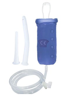 Enema bag kit for colon cleansing enema kit at home foldable, portable and reusable travel friendly